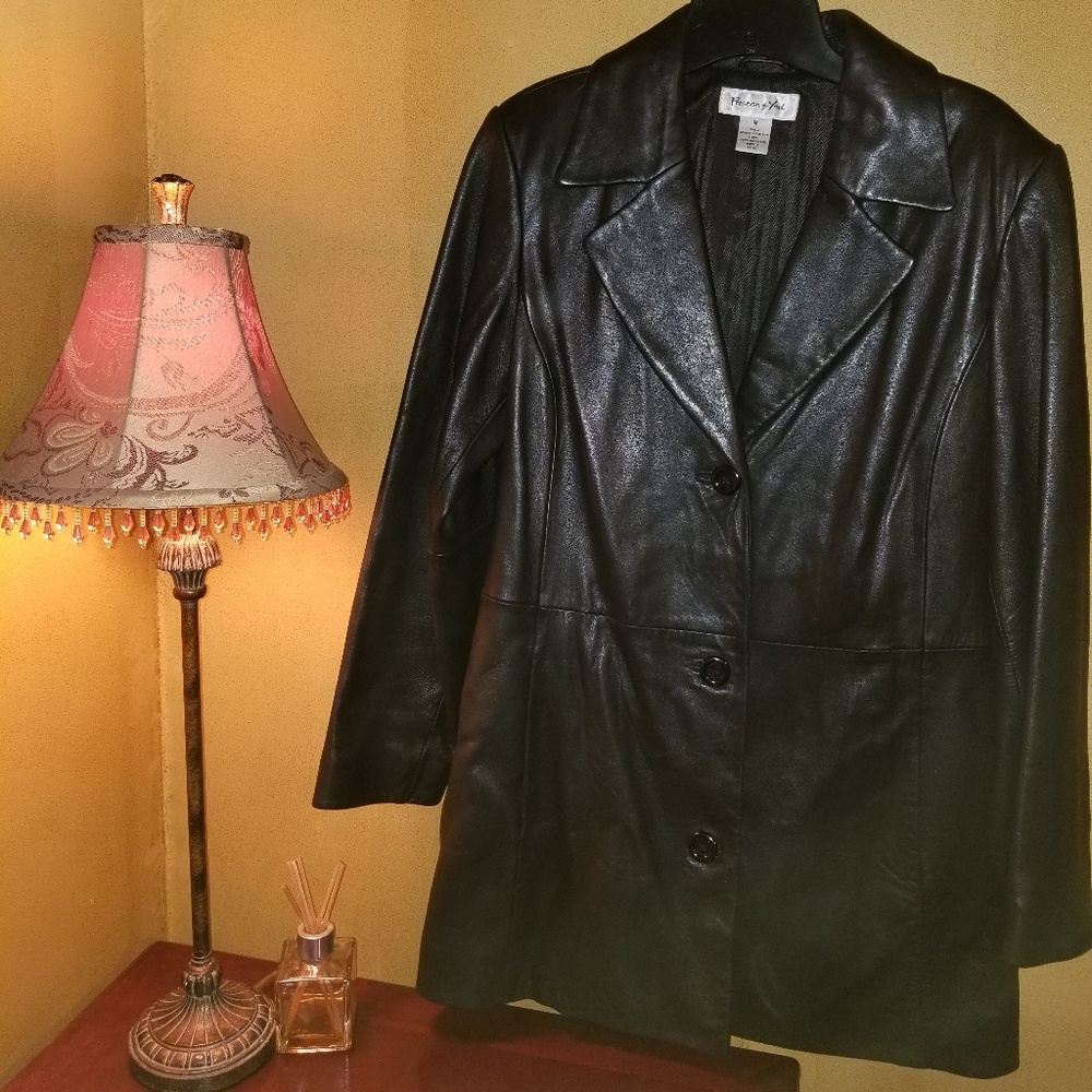 Preston & York Black Leather Jacket